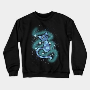 Fantasy Water Elemental Cat Crewneck Sweatshirt